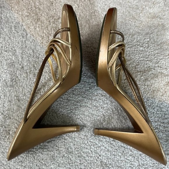 NikeLab Multistrap Sz 8 Metallic Sandals - Picture 2 of 6